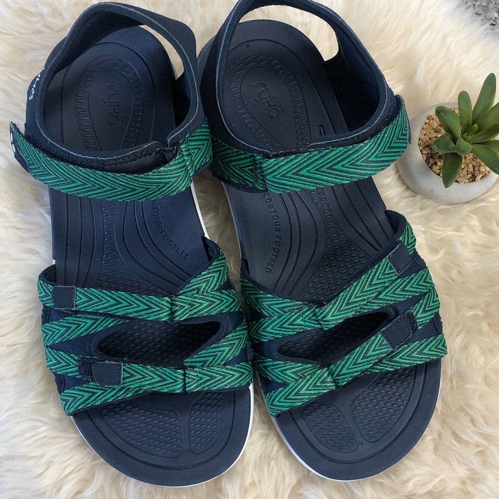 10W RYKA Savannah SANDALS Adjustable Straps Arch Support EUC - Picture 2 of 8